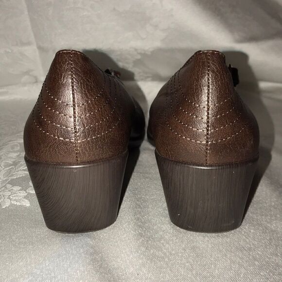 Vionic Amelia Mary Jane Leather Wedge Heels 8.5M - Picture 5 of 8